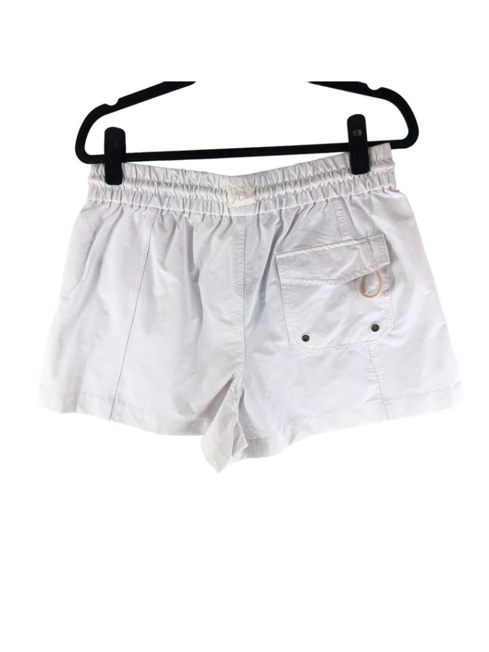 J. Crew Womens Paddle Short Swim Drawstring Pockets White M - Picture 3 of 8